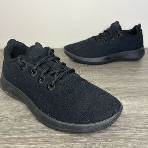 Allbirds Women's Size 8 Wool Runner Mizzles WRM Black EUC Comfort Shoe Sneaker